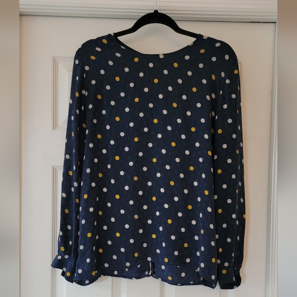 Vintage Valentino silk polka dot top